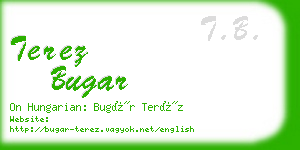 terez bugar business card